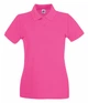 Женская тенниска поло Fruit of the Loom M Малиновый (D063030057M) - изображение 1