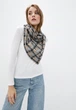 Шарф "Едінбург" великий MyScarf теплий сірий з жовтою кліткою, застібка-кільця - зображення 3