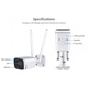 3G / 4G IP-Wi-fi уличная беспроводная камера INQMEGA (ST-318-2M-4G ) с sim-картой Full HD 1080P, Водонепроницаемая CCTV IR, ночное видение, P2P - изображение 3
