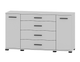 Комод Эверест Бриз К 6 130х38х72 см Нимфея Альба Роликовые направляющие - изображение 1