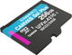 Карта памяти Kingston MicroSDXC 256GB Canvas Go! Plus Class 10 UHS-I U3 V30 A2 (SDCG3/256GBSP) - изображение 4