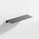 Полиця для ванної з алюмінію IwConcept BathRack Flat-40cm (Чорна) - зображення 1