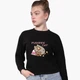 Свитшот для девочек Кот Пушин (Pusheen Cat) (9509-3347-8) 158-164 см Черный - изображение 1