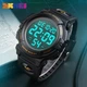 Мужские часы Skmei 1258 Черные с золотым - изображение 5