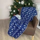 Плед Прованс Снежинка 100х150 см Синий (4823093435209) - изображение 1