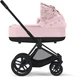 Коляска для новорожденных Cybex Priam Fashion Edition Simply Flowers Pink light pink шасси Matt Black - изображение 1