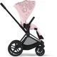 Универсальная коляска 2 в 1 Cybex Priam Fashion Edition Simply Flowers Pink light pink шасси Matt Black - изображение 5