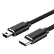 Кабель зарядний Uverbon Mini USB to Type-C 2A 1M Black (DN2548T1) - зображення 1