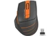 Мишка бездротова A4Tech FG30 Black/Orange USB - изображение 1