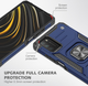 Протиударний чохол ARMOR для POCO M3 PRO 5G / Xiaomi Redmi Note 10 5G бампер броньований з підставкою Чорний / Синій - зображення 2