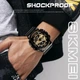 Черные с золотистым мужские наручные часы Skmei 1688 - изображение 7