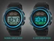 Наручные часы Skmei solar watch 1096 Синие - изображение 8