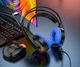 Наушники игровые HOCO W105 Joyful Gaming с микрофоном LED, черно-голубые - изображение 4