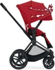 Прогулочная коляска Cybex Priam Fashion Edition Petticoat by Jeremy Scott dark red шасси Matt Black - изображение 3