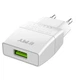 Сетевое зарядное устройство Набор 2 в 1 With Iphone Cable 110-240V MY-A101, 1xUSB 5V/5W Output 5V/1A White - изображение 3