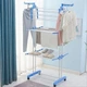 Сушарка для білизни Garment rack with wheels № K12-120 Блакитний (509) - зображення 1