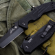 Ніж складаний Kershaw CQC-8K (довжина: 206мм, лезо: 89мм, чорне), чорний - зображення 4