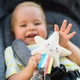 Розвиваюче брязкальце Taf Toys Зірочка з ефектом шуму дощу для немовлят сенсорна іграшка для дрібної моторики з кульками та м'яким плюшем - зображення 4