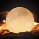 Дитячий нічник Місяць 3D Moon Light Lamp настільна лампа світильник 15 см - зображення 8