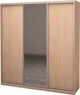 Шкаф-купе трехдверный Roko 179.2x242x60 см ДСП + Зеркало Дуб молочный (20200024391) - изображение 1