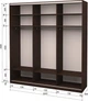 Шкаф-купе трехдверный Roko 224.2x242x60 см ДСП + Зеркало Дуб венге (20200024332) - изображение 2