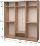 Шкаф-купе трехдверный Roko 239.2x242x60 см ДСП + Зеркало Дуб сонома (20200024441) - изображение 2