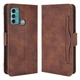 Чехол-книжка с кармашками Deexe Wallet Stand для Motorola Moto G60 - Brown - изображение 2