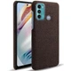 Захисний чохол KSQ Cloth Style для Motorola Moto G60 - Brown - зображення 1