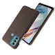 Захисний чохол KSQ Cloth Style для Motorola Moto G60 - Brown - зображення 2