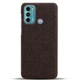 Захисний чохол KSQ Cloth Style для Motorola Moto G60 - Brown - зображення 3