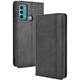 Чехол-книжка Deexe Retro Style для Motorola Moto G60 - Black - изображение 1