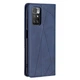 Чехол-книжка с кармашками UniCase Geometric Pattern для Xiaomi Redmi 10 / 10 (2022) / 10 Prime - Blue - изображение 4