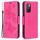 Чехол UniCase Butterfly Pattern для Xiaomi Redmi 10 / 10 (2022) / 10 Prime - Rose - изображение 2
