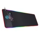 Ігровий килимок для мишки і клавіатури з регульованим RGB підсвічуванням і бездротовою зарядкою RGB LED GAMING MOUSE PAD (30х80 см, чорний) - зображення 2