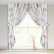 Занавеска из батиста Пион Красный Adagio Windows Decor, тюль с крупными цветами 250 х 170см, тюлевые шторы на тесьме - изображение 1