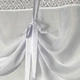 Занавеска для кухни в стиле римской шторы Adagio Windows Decor белая, тюль с завязками 150х128 см - изображение 5