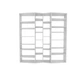 Геометричний книжковий шафа-полку Napolitano - Little Baby Room House (WFR-100048-02) - зображення 4