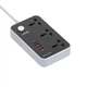 Удлинитель сетевой LDNIO POWER SOCKET SC3412 |2500W, 2M, 3Sockets, 3USB/1Type-C, QC/PD, 3A/38W| Серый - изображение 3