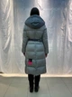 Удлинённый женский зимний пуховик Yimosis YD BB 1285 Grey (Серый) L - изображение 5