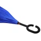 Зонт навпаки Up-Brella Синій смарт парасолька вітрозахисний - зображення 4