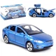 Машинка Tesla Model X моделька коллекционная металлическая игрушка 15 см Синий (7130157) - изображение 3