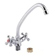 Смеситель для кухни Lidz Lamb 271F двухвентильный LDLAM271FCRM21889 Chrome - изображение 3