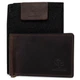 Мужское кожаное портмоне Grande Pelle leather-11540 Коричневое - изображение 5