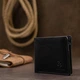 Мужское кожаное портмоне Grande Pelle leather-11552 Синее - изображение 6