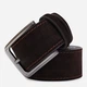 Мужской ремень замшевый Vintage leather-20734 125 см Коричневый - изображение 5
