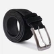 Ремень мужской из натуральной замши Vintage leather-20733 116 см Черный - изображение 2
