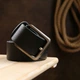 Ремень мужской из натуральной кожи Vintage leather-20735 129 см Черный - изображение 8