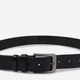 Мужской ремень кожаный Vintage leather-20745 123 см Черный - изображение 5
