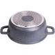 Каструля з кришкою Kamille Landes Grey 4.5 л з алюмінієвими литими ручками Ø24 см 4425 - зображення 3