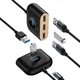 Адаптер Hub USB-Хаб Baseus Square round 4в1 USB 3.0 х 1 USB 2.0 х 3 1 м Black (CAHUB-AY01) - изображение 1